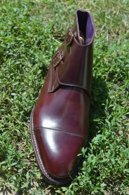 Oxblood Cordovan double monk boots for JS (12)